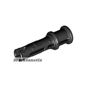   Lego Technic, Pin 3L with Friction Ridges Lengthwise and Stop Bush, Black