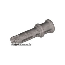   Lego Technic, Pin 3L with Friction Ridges Lengthwise and Stop Bush, Flat silver