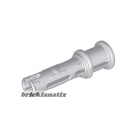   Lego Technic, Pin 3L with Friction Ridges Lengthwise and Stop Bush, Light grey