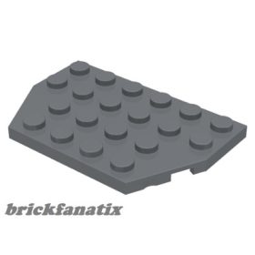 Lego Plate 4 X 6 26 Degrees, Dark bluish gray