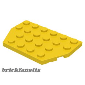 Lego Wedge, Plate 4 x 6 Cut Corners, Yellow