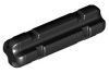 Lego Axle 2 Notched, Black