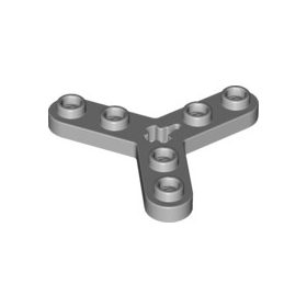   Lego Technic, Plate Rotor 3 Blade with Smooth Ends and 6 Studs (Propeller), Light bluish gray