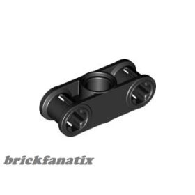   Lego Technic Axle and Pin Connector Perpendicular 3L with Center Pin Hole, Black