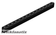 Lego Technic, Liftarm Thick 1 x 15, Black