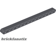 Lego Technic, Liftarm Thick 1 x 15, Dark grey