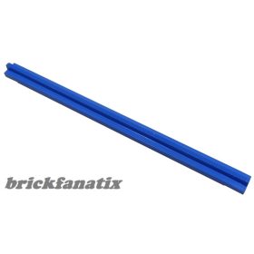 Lego Train, Track Rail Straight 16L with Tapered Ends, Blue