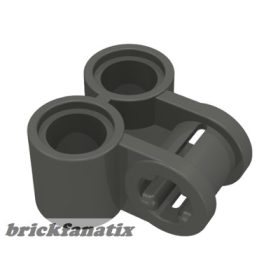   Lego Technic, Axle and Pin Connector Perpendicular Double, Dark grey ( Old dark grey )