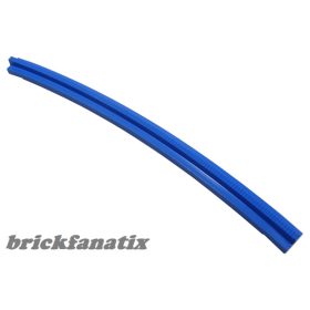   Lego Train, Track Rail Curved Outside with Tapered Ends, Blue