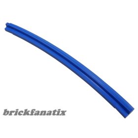 Lego Train, Track Rail Curved Inside with Tapered Ends, Blue