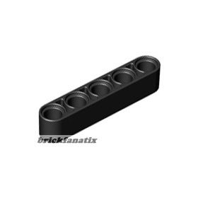 Lego Technic, Liftarm Thick 1 x 5, Black