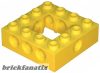 Lego Technic, Brick 4 x 4 Open Center, Yellow