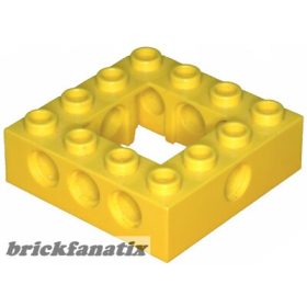 Lego Technic, Brick 4 x 4 Open Center, Yellow