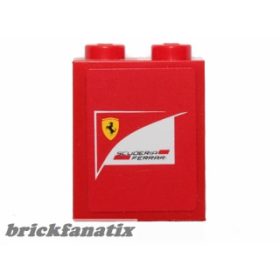   Lego Brick 1 x 2 x 2 with Inside Stud Holder with Scuderia Ferrari Logo Pattern (Sticker) - Set 30191