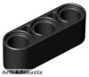 Lego Technic, Liftarm Thick 1 x 3, Black