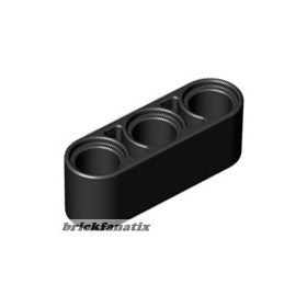 Lego Technic, Liftarm Thick 1 x 3, Black