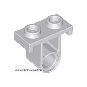   Lego Technic, Pin Connector Plate with One Hole (Single on Bottom), Light grey