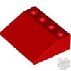 Lego ROOF TILE 3X4/25°, Bright red