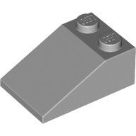 Lego ROOF TILE 2X3/25°, Light grey