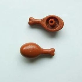 Lego Turkey Drumstick, 20mm with Round Opening on Back