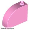Lego Slope, Curved 3 x 1 x 2 with Hollow Stud, Bright pink