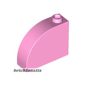 Lego Slope, Curved 3 x 1 x 2 with Hollow Stud, Bright pink