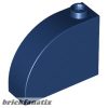Lego Slope, Curved 3 x 1 x 2 with Hollow Stud, Dark blue
