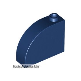 Lego Slope, Curved 3 x 1 x 2 with Hollow Stud, Dark blue