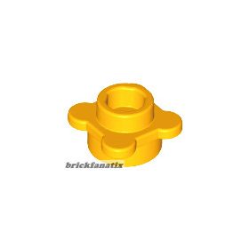   Lego Round 1 x 1 with Flower Edge (4 Knobs / Petals), Bright light orange