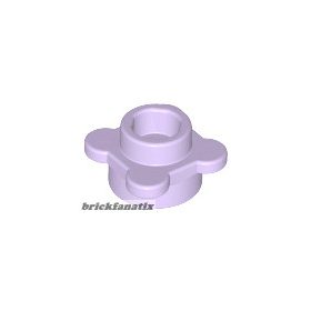   Lego Round 1 x 1 with Flower Edge (4 Knobs / Petals), Levander