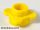 Lego Round 1 x 1 with Flower Edge (4 Knobs / Petals), Yellow