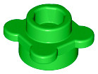 Lego Round 1 x 1 with Flower Edge (4 Knobs / Petals), Bright green