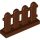 Lego Fence 1 x 4 x 2 Paled (Picket), Reddish brown