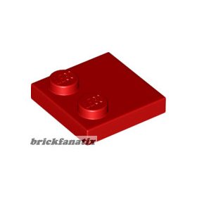 Lego Tile, Modified 2 x 2 with Studs on Edge, Red