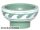 Lego Minifigure, Utensil Bowl with White Rim and Waves Pattern, Sand green