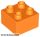 Lego Duplo, Brick 2 x 2, Orange