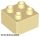 Lego Duplo, Brick 2 x 2, Tan