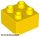 Lego Duplo, Brick 2 x 2, Yellow