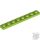 Lego Plate 1 X 8, Lime