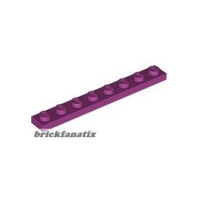 Lego Plate 1 X 8, Magenta
