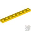 Lego Plate 1 x 8, Yellow