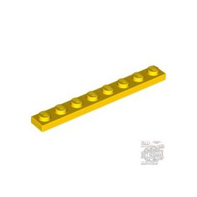Lego Plate 1 x 8, Yellow