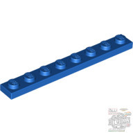 Lego PLATE 1X8, Bright blue