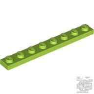 Lego PLATE 1X8, Bright yellowish green