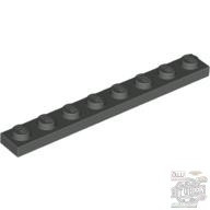 Lego Plate 1x8, Dark grey