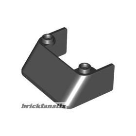 Lego Windscreen 3 x 4 x 1 1/3 with 2 Studs on Top, Black