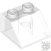Lego Slope 45 2 x 2, Transparent clear