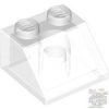 Lego Roof Tile 2X2/45° Inv., Transparent clear