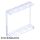 Lego Panel 1 x 4 x 3 with Side Supports - Hollow Studs, Transparent clear