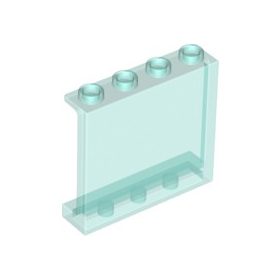   Lego Panel 1 x 4 x 3 with Side Supports - Hollow Studs, Transparent light blue